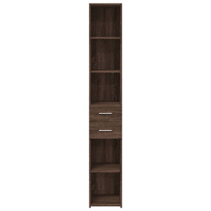 Highboard Braun Eichenoptik, 185 cm hoch