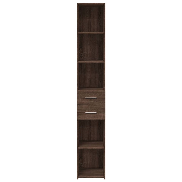 Highboard Braun Eichenoptik, 185 cm hoch