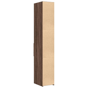 Highboard Braun Eichenoptik, 185 cm hoch