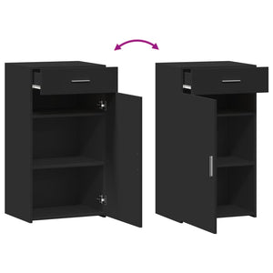 Schwarzes Sideboard 50x42,5x93 cm