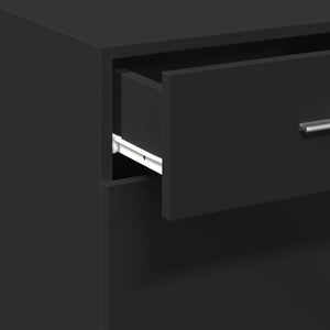 Schwarzes Sideboard 50x42,5x93 cm