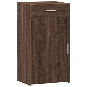 vidaXL Commode marron aspect chêne 50x42,5x93 cm bois d'ingénierie