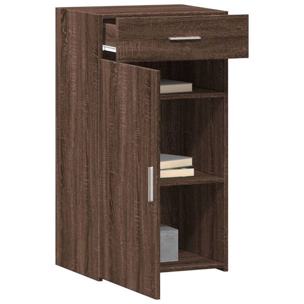vidaXL Commode marron aspect chêne 50x42,5x93 cm bois d'ingénierie