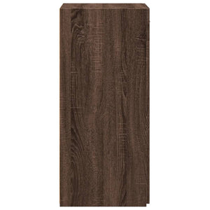 vidaXL Commode marron aspect chêne 50x42,5x93 cm bois d'ingénierie