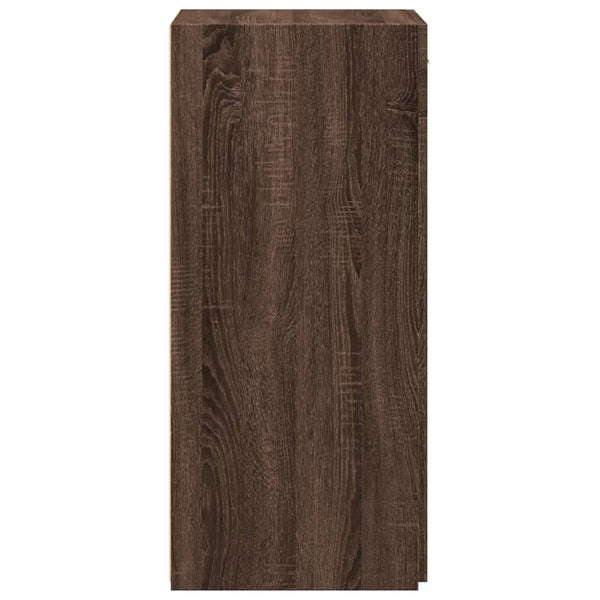 vidaXL Commode marron aspect chêne 50x42,5x93 cm bois d'ingénierie
