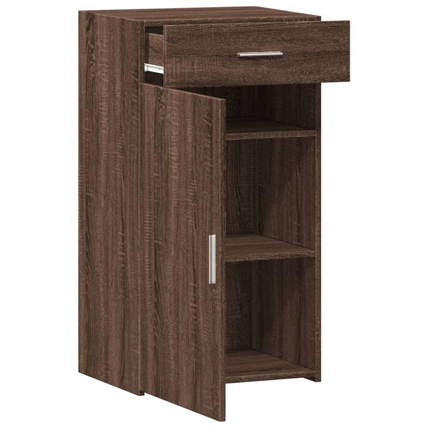 vidaXL Commode marron aspect chêne 50x42,5x93 cm bois d'ingénierie