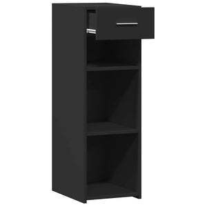 Schwarzes Sideboard 30x42,5x93 cm