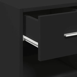 Schwarzes Sideboard 30x42,5x93 cm