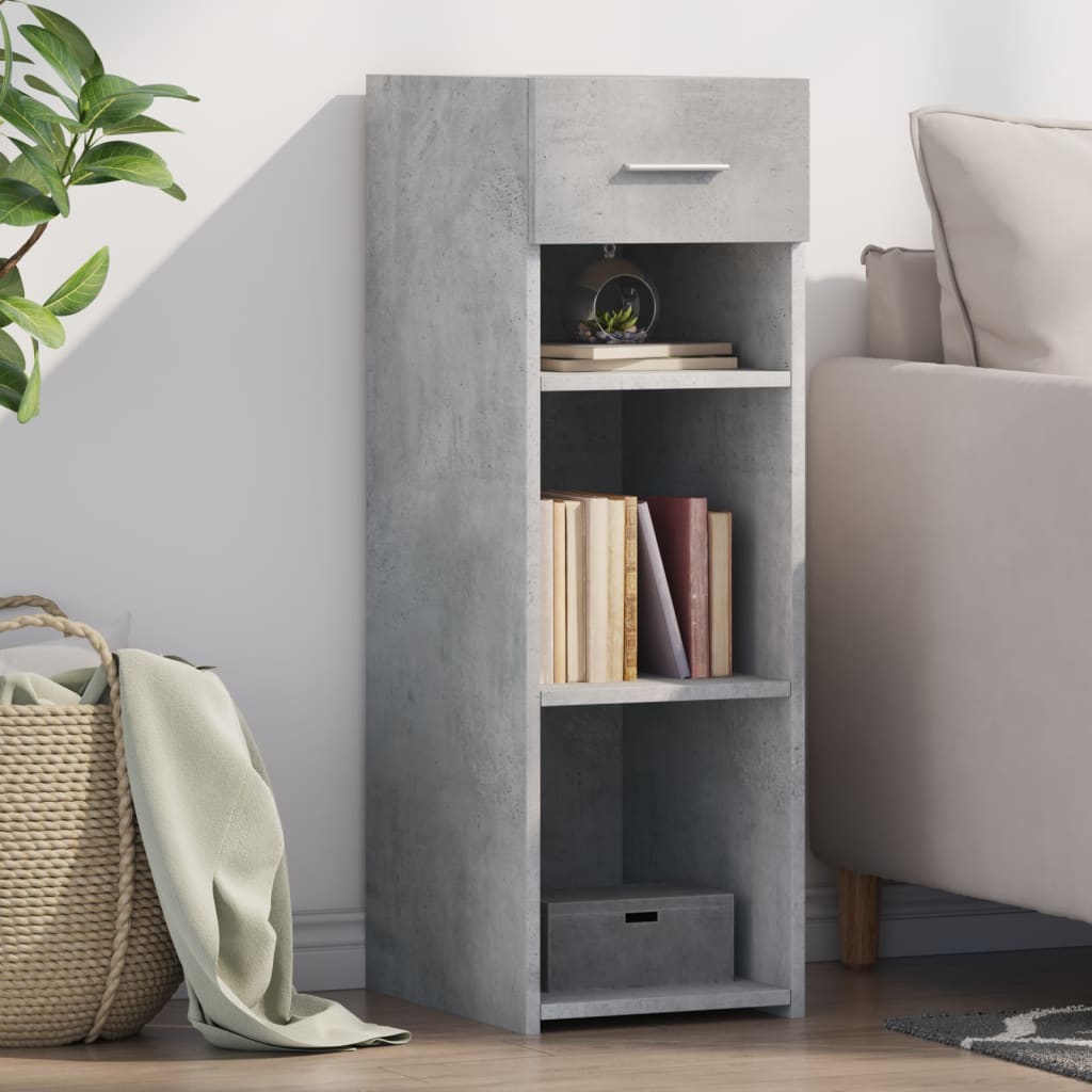 Betongraues Sideboard 30x42,5x93 cm