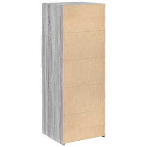 Graues Sonoma Sideboard, 30x42,5x93 cm