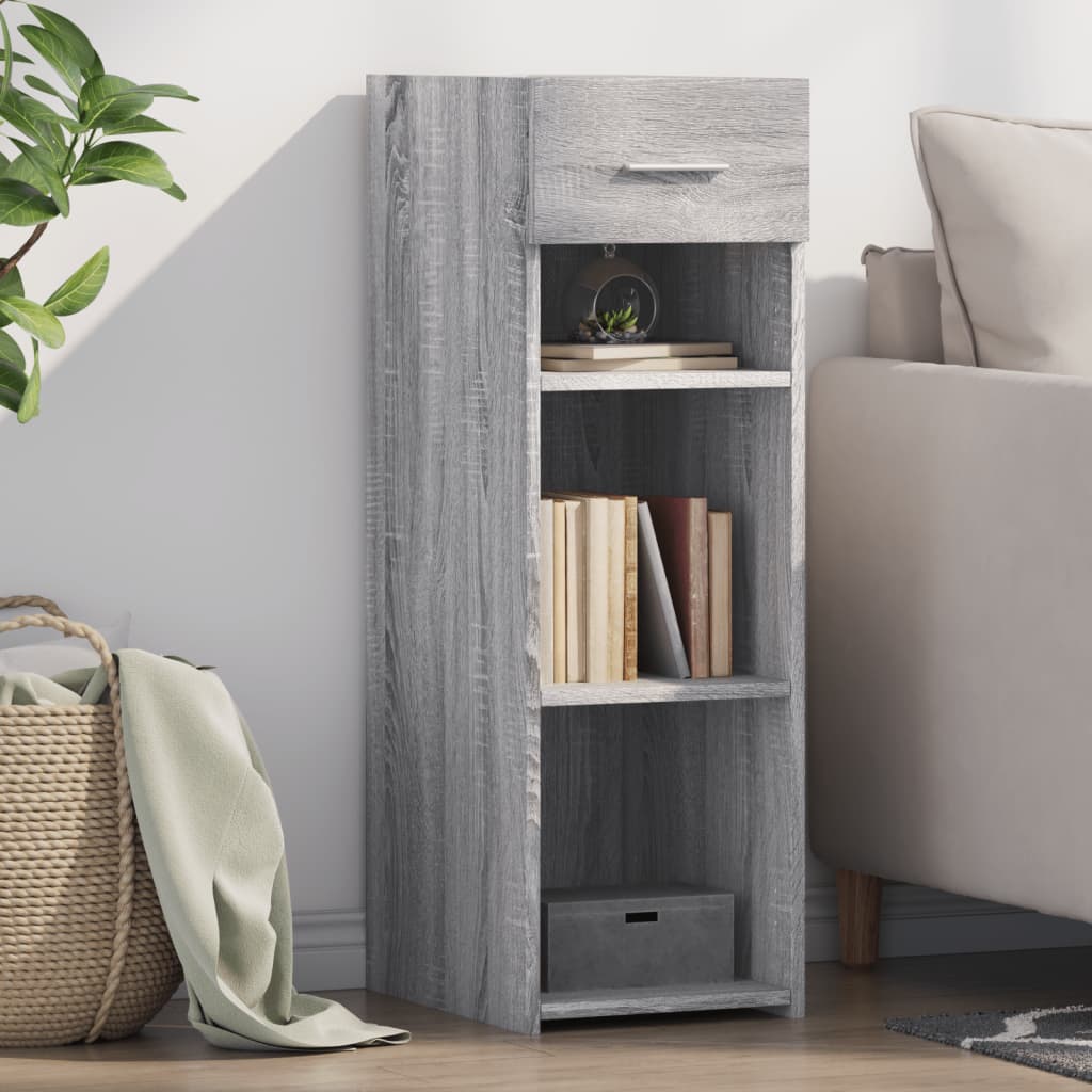 Graues Sonoma Sideboard, 30x42,5x93 cm
