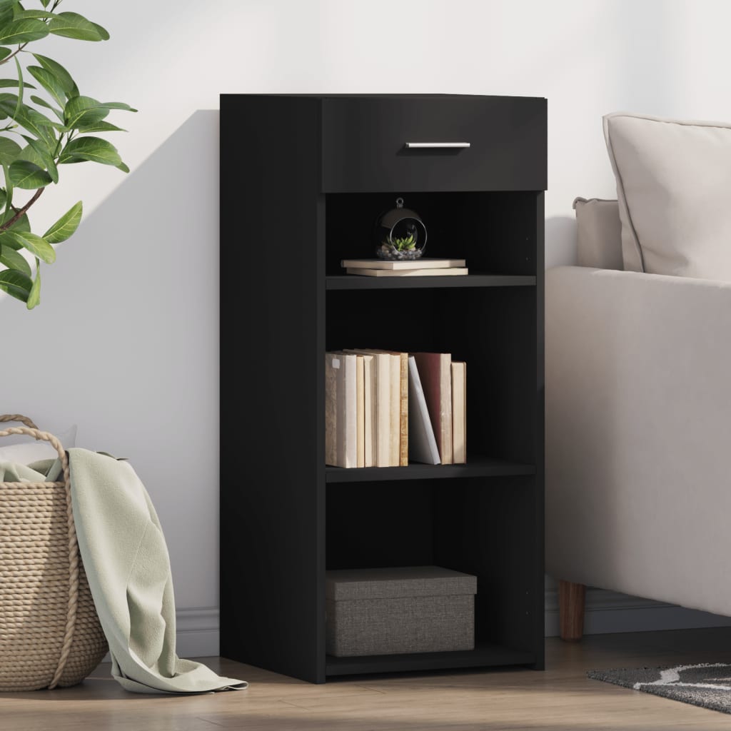 Schwarzes Sideboard 40x42,5x93 cm