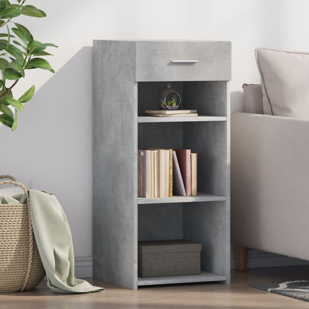 Betongraues Sideboard, 40x42,5x93 cm