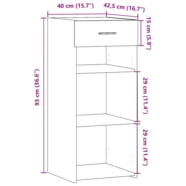 Sideboard Räuchereiche 93 cm