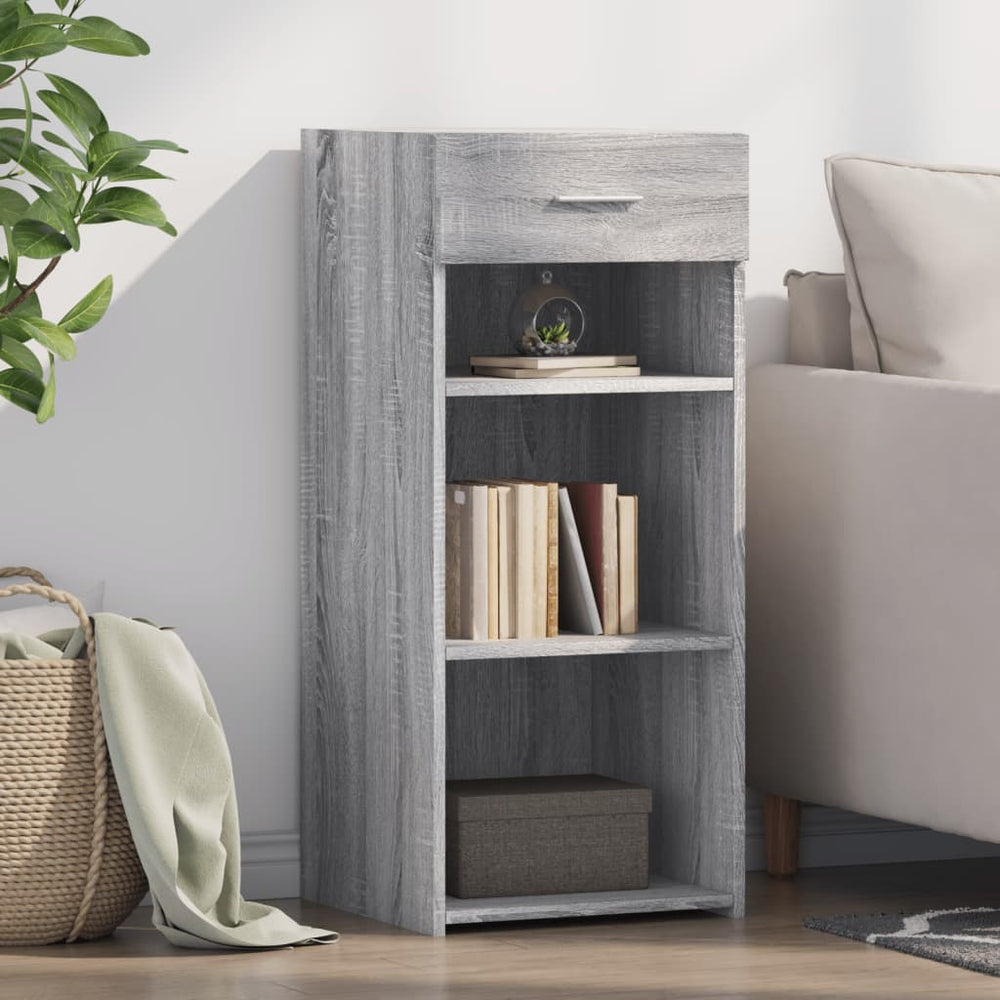 Graues Sonoma Sideboard 40x42,5x93 cm