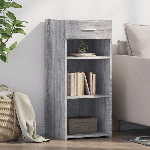 Graues Sonoma Sideboard 40x42,5x93 cm