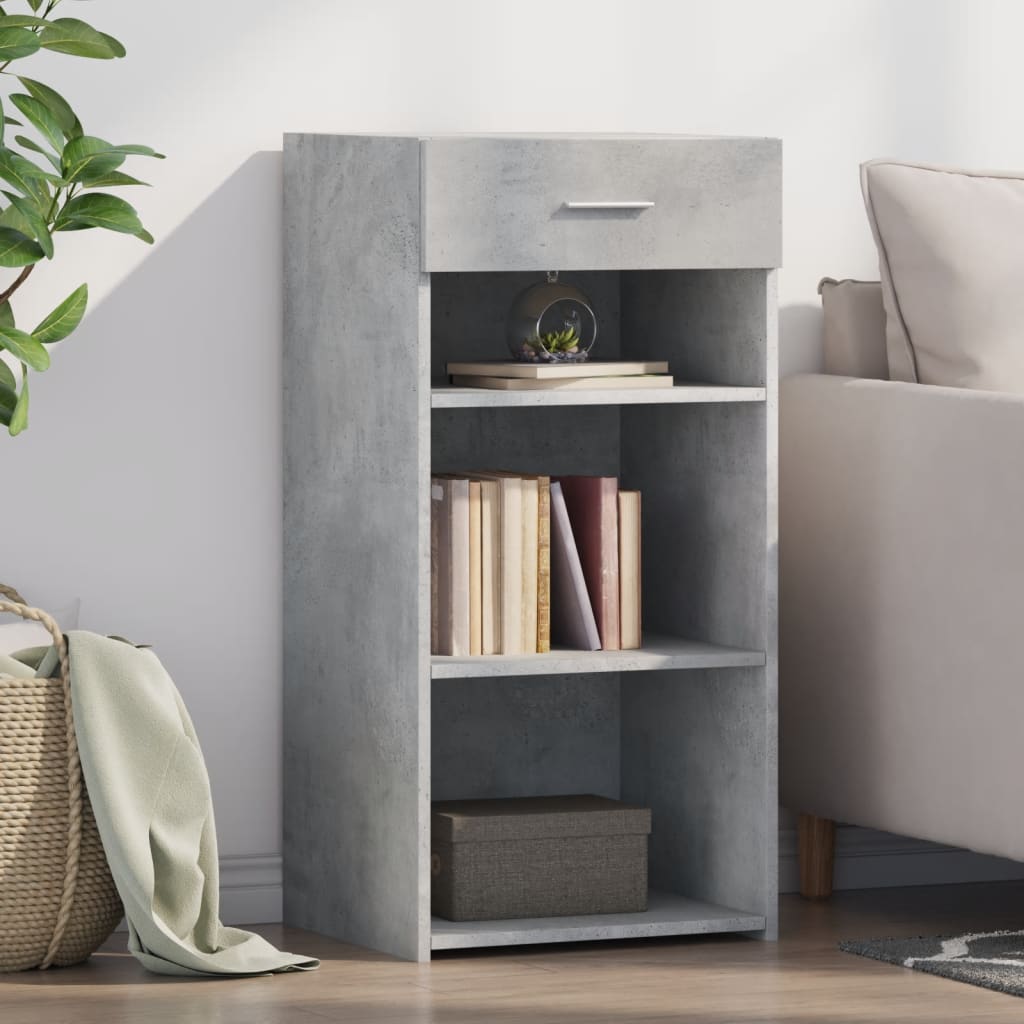 Betongraues Sideboard 45x42,5x93 cm