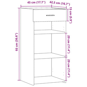 Sideboard Grau Sonoma 45x93 cm