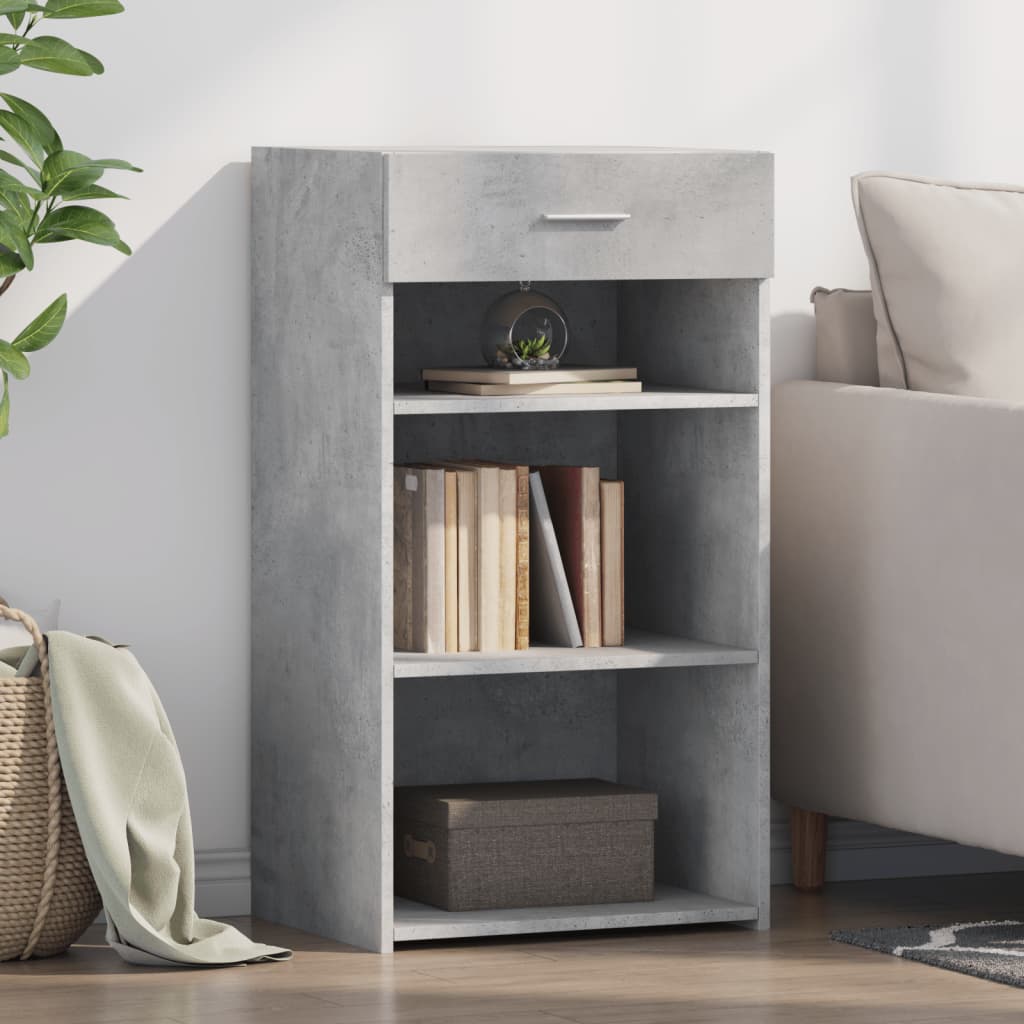 Betongraues Sideboard 50x42,5x93 cm