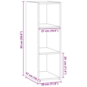 Sideboard Grau Sonoma 30x41x93 cm