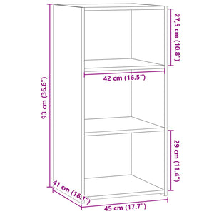Betongraues Sideboard 45x41x93 cm