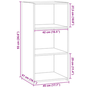 Sideboard Grau Sonoma 45x41x93 cm