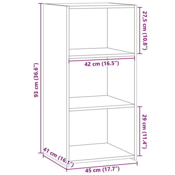 Sideboard Grau Sonoma 45x41x93 cm