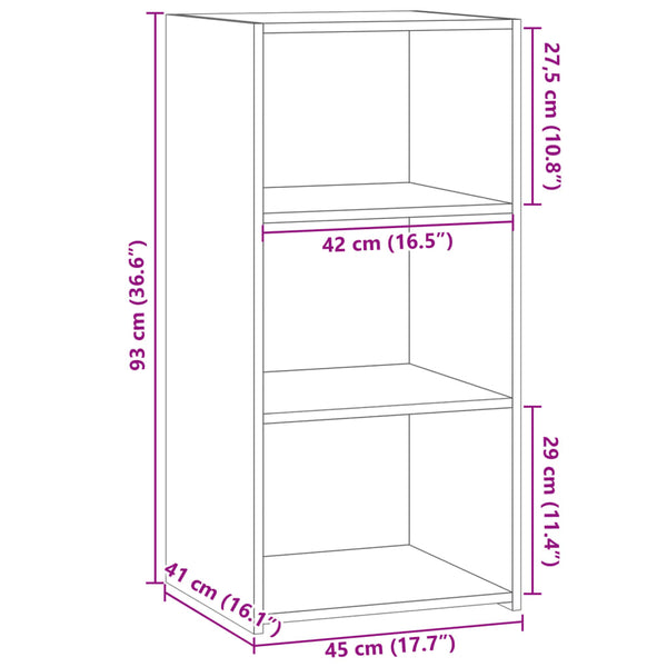 Sideboard Braun Eichen-Optik 93 cm