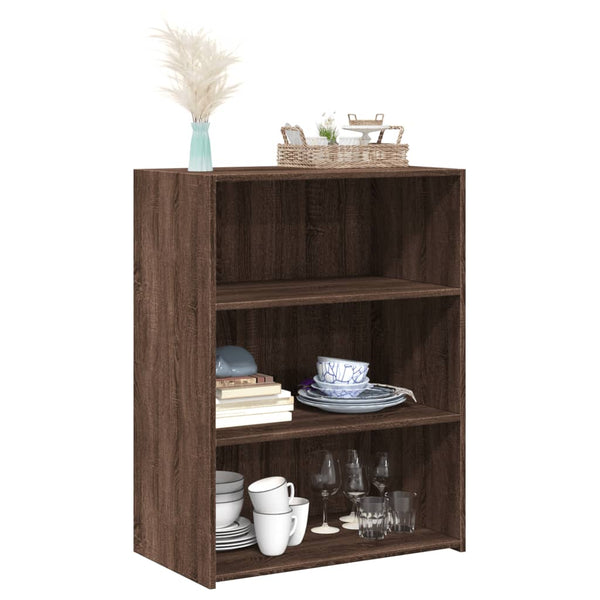 vidaXL Buffet marron aspect chêne 70x41x93 cm Bois d'ingénierie