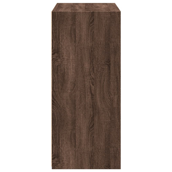 vidaXL Buffet marron aspect chêne 70x41x93 cm Bois d'ingénierie