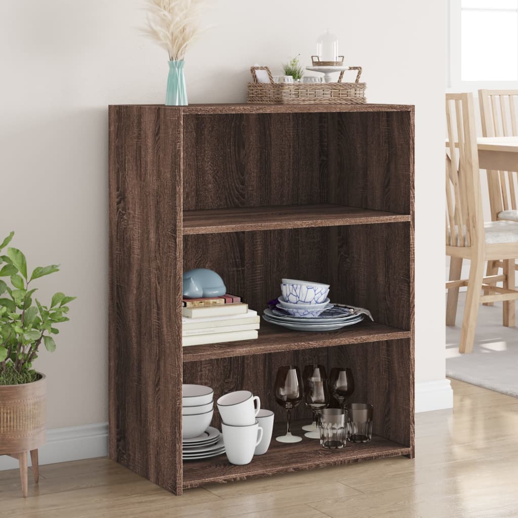 vidaXL Buffet marron aspect chêne 70x41x93 cm Bois d'ingénierie