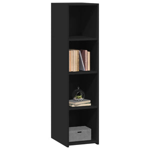Schwarzes Highboard 30x41x124 cm