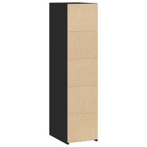 Schwarzes Highboard 30x41x124 cm