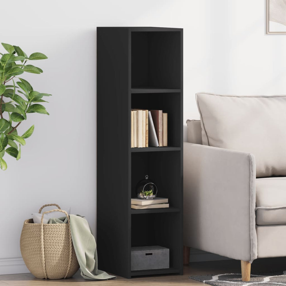 Schwarzes Highboard 30x41x124 cm