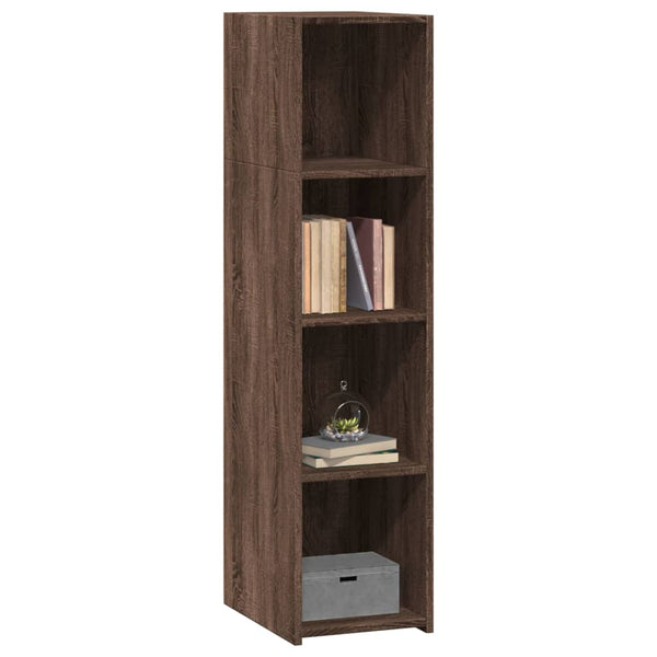 Highboard Braun Eichen-Optik 30x41x124 cm