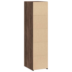 Highboard Braun Eichen-Optik 30x41x124 cm