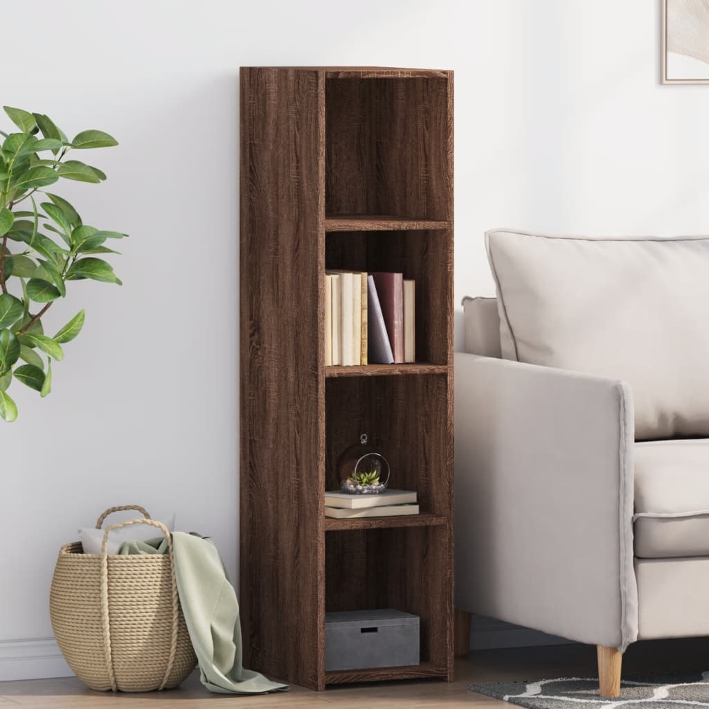 Highboard Braun Eichen-Optik 30x41x124 cm