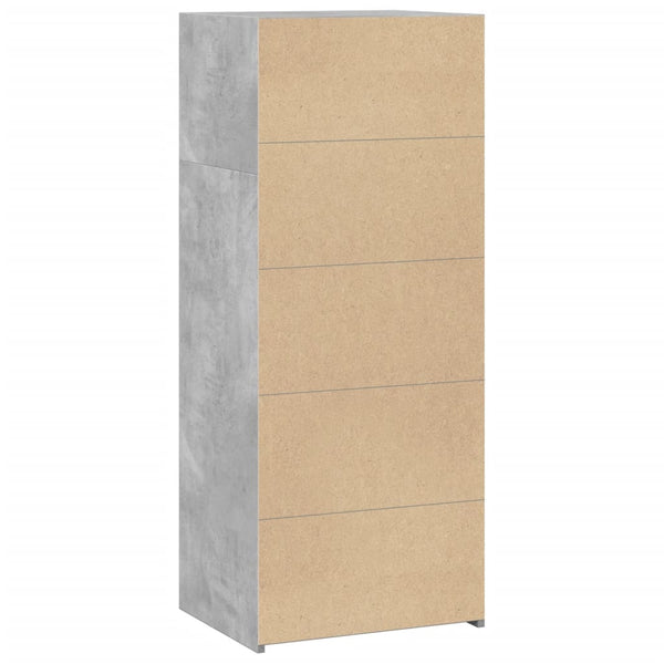 Highboard Betongrau 50x41x124 cm