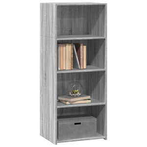 Graues Highboard Sonoma, 50x41x124 cm