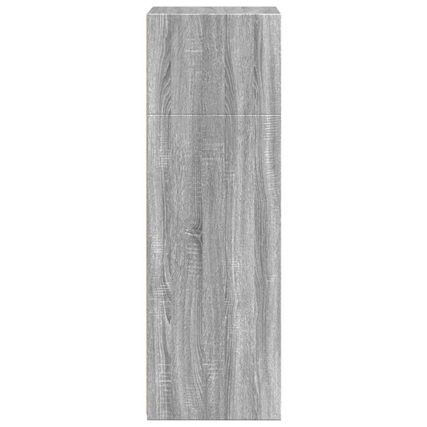 Graues Highboard Sonoma, 50x41x124 cm