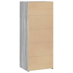Graues Highboard Sonoma, 50x41x124 cm