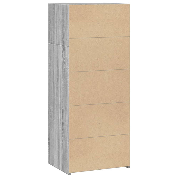 Graues Highboard Sonoma, 50x41x124 cm
