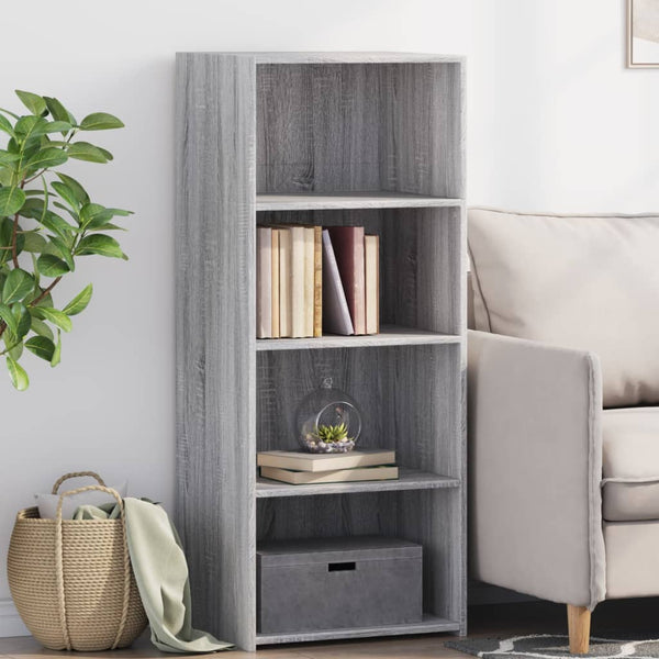 Graues Highboard Sonoma, 50x41x124 cm