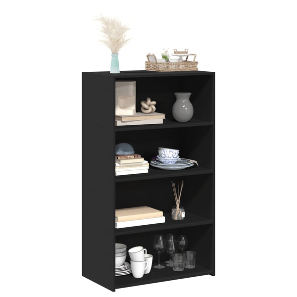 Schwarzes Highboard 70x41x124 cm