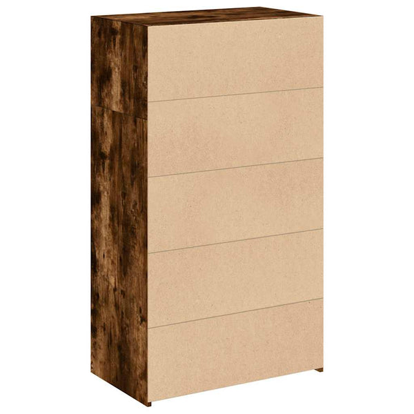 Highboard Räuchereiche 70x41x124 cm