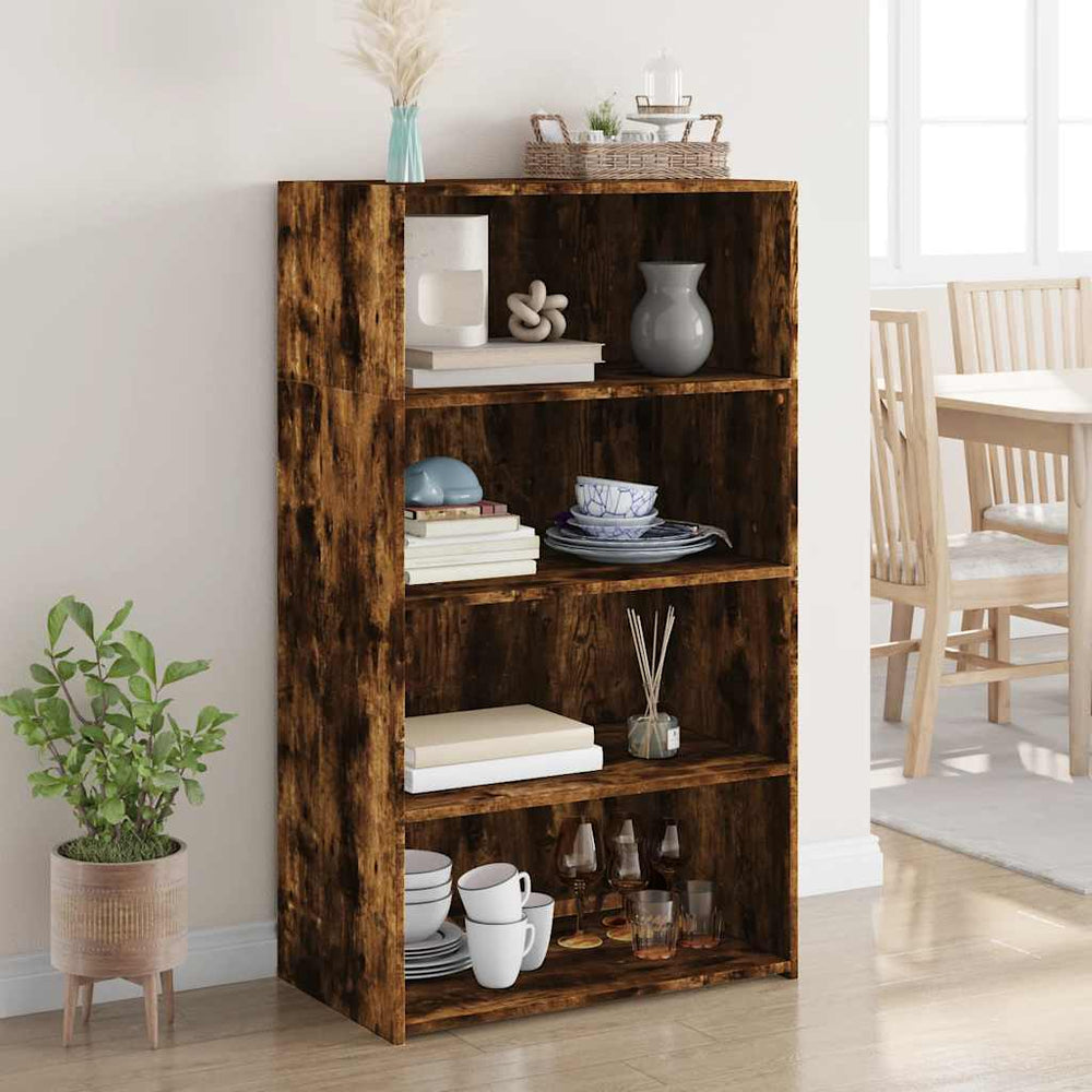 Highboard Räuchereiche 70x41x124 cm