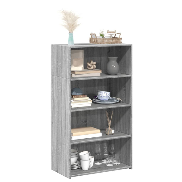 Highboard Grau Sonoma 70x41x124 cm
