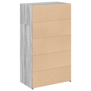 Highboard Grau Sonoma 70x41x124 cm