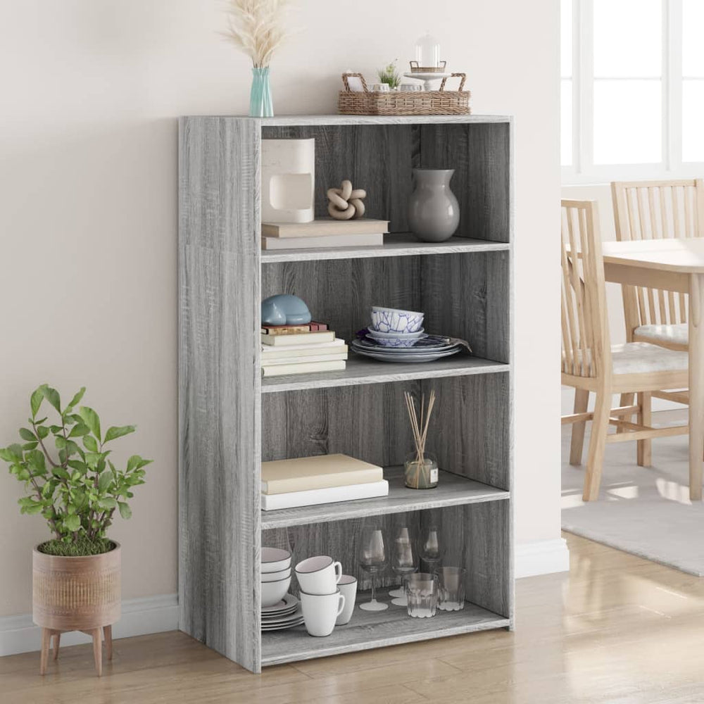 Highboard Grau Sonoma 70x41x124 cm