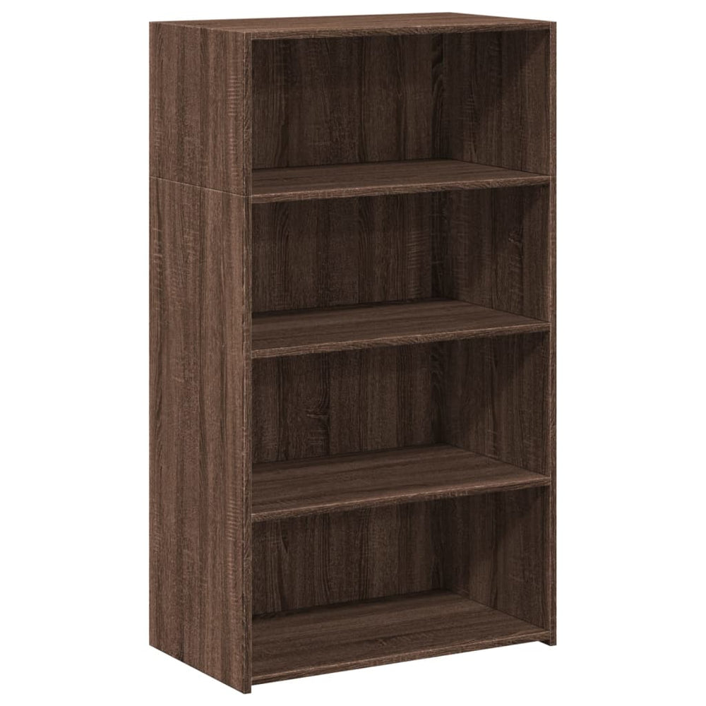 Highboard Braun Eichenoptik 70x41x124 cm